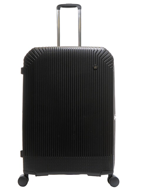 LESAC LIGHT POP 2 Großer erweiterbarer Trolley Schwarz - Harte Trolleys