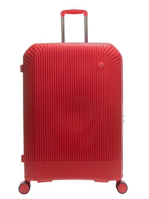 LESAC LIGHT POP 2 Großer erweiterbarer Trolley rote Jujube - Harte Trolleys