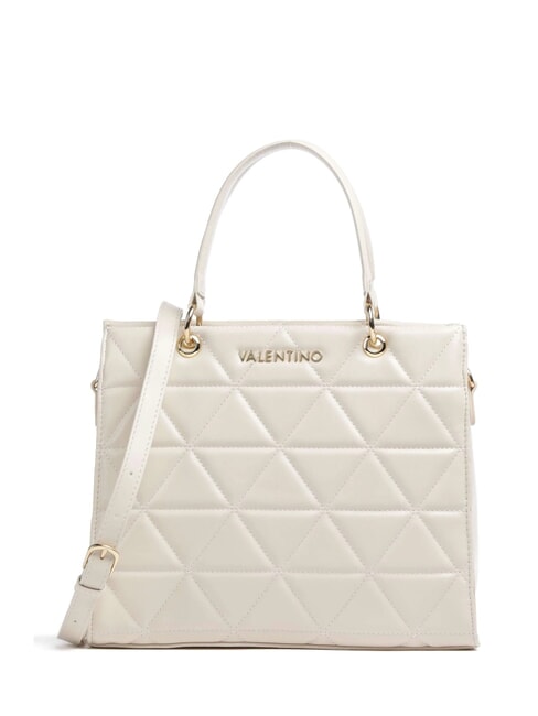 MARIO VALENTINO CARNABY Gesteppte Handtasche ecru - Damentaschen