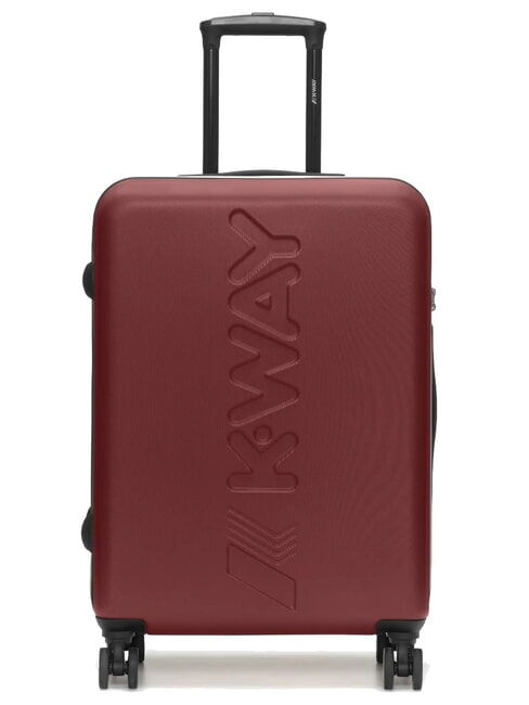 KWAY MAXILOGO Mittelgroßer Trolley rot bräunlich - blau - Harte Trolleys