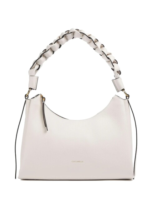 COCCINELLE BOHEME GRANA DOUBLE Mittelgroße Ledertasche weiß/haut - Damentaschen