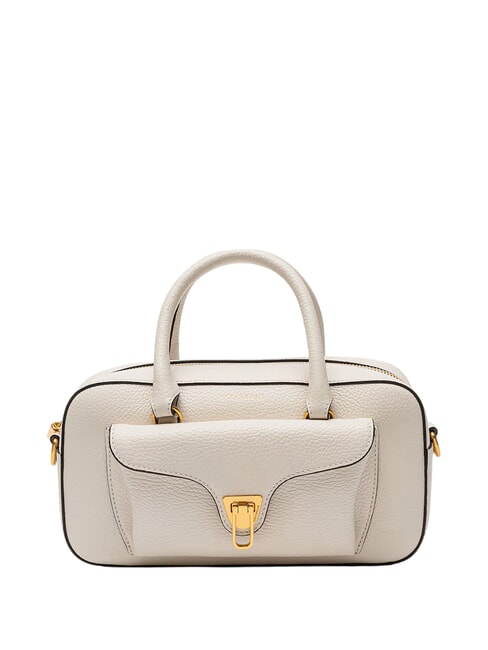 COCCINELLE BEAT SOFT Lederhandtasche mit Schultergurt Weiß - Damentaschen