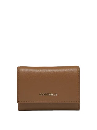 COCCINELLE METALLIC SOFT  Kleine Geldbörse aus Leder CUIR - Brieftaschen Damen