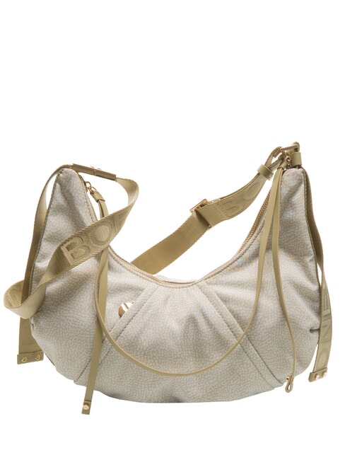 BORBONESE FOLD  Weiche Umhängetasche khaki - Damentaschen