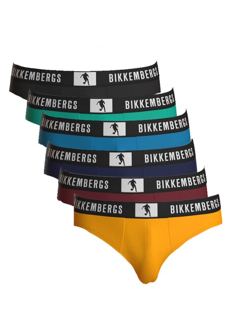 BIKKEMBERGS NEW PUPINO BRIEF 6 Rutsch mehrfarbig - Herrenslip