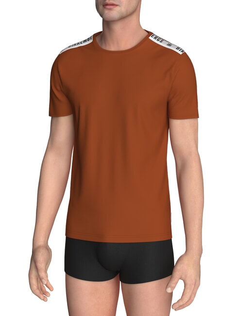 BIKKEMBERGS ELASTIC T-Shirt braun - Herren-T-Shirts