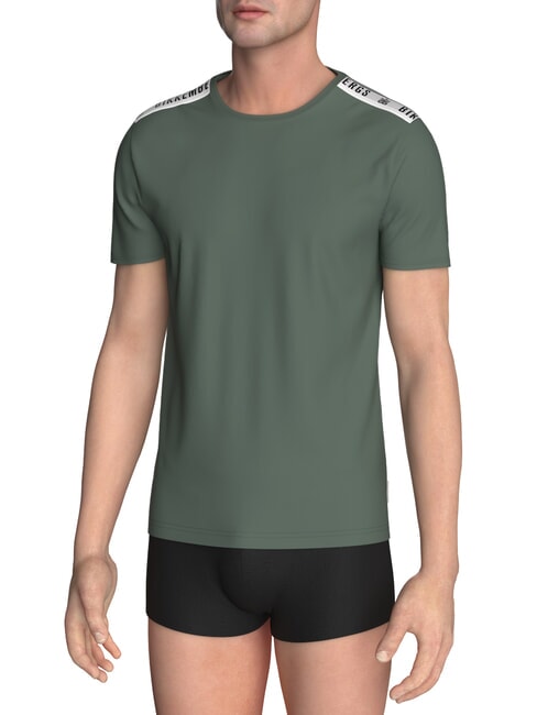 BIKKEMBERGS ELASTIC T-Shirt Grün - Herren-T-Shirts