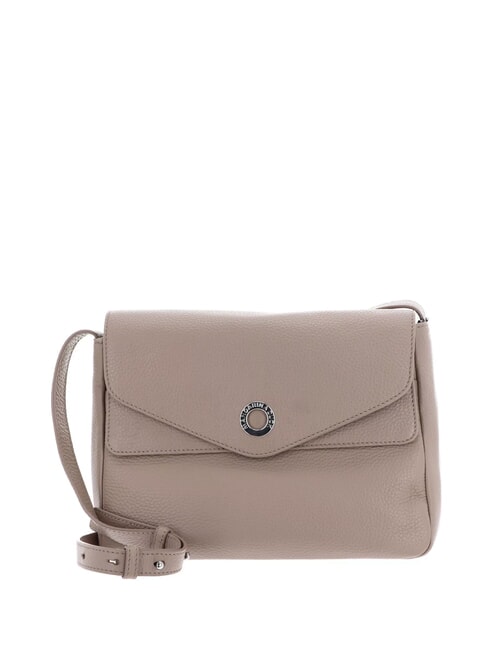 MANDARINA DUCK MELLOW LEATHER Ledertasche mit Überschlag warmes Taupe - Damentaschen