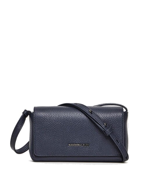 MANDARINA DUCK MELLOW LEATHER Mini-Umhängetasche aus Leder kleidblau - Damentaschen