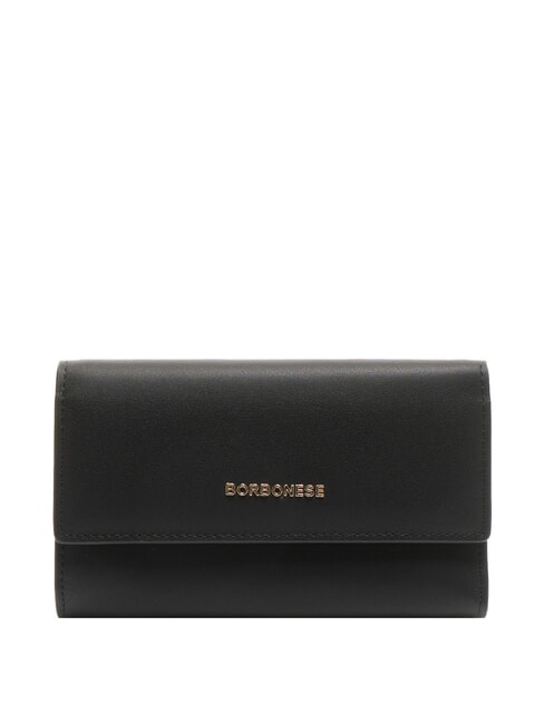 BORBONESE LETTERING  Ledergeldbörse Schwarz - Brieftaschen Damen