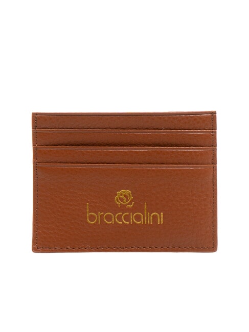 BRACCIALINI BASIC Kreditkartenetui aus Leder braun - Brieftaschen Damen