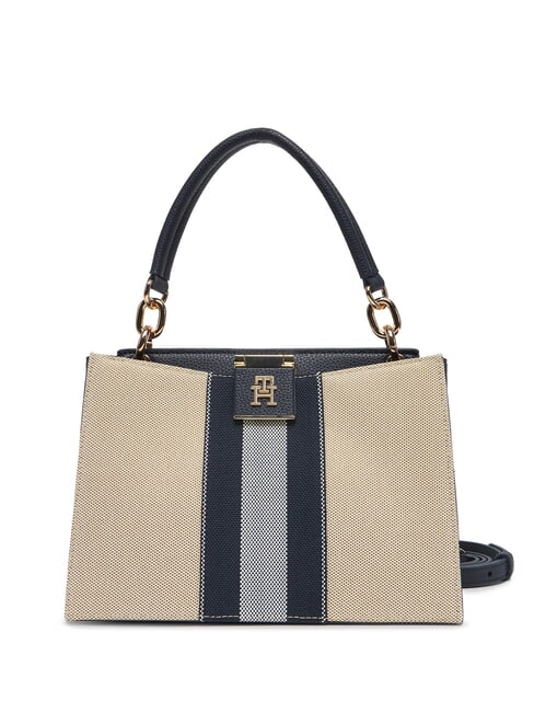 TOMMY HILFIGER TH HER Canvas-Handtasche mit Schultergurt Raum blau - Damentaschen