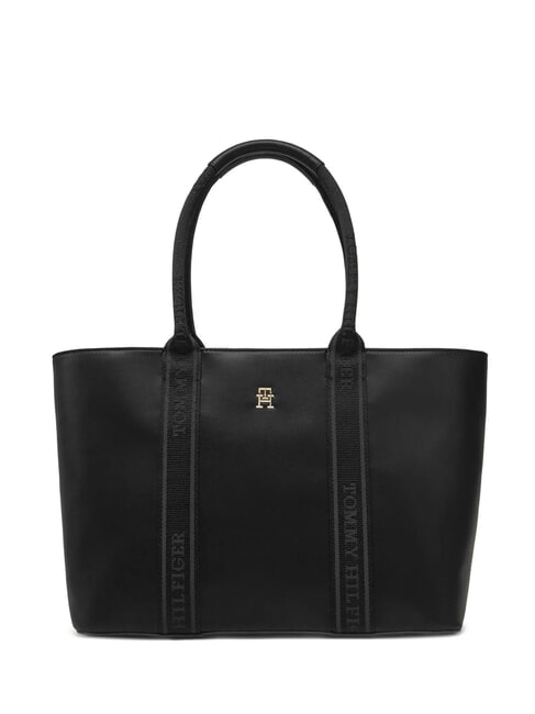 TOMMY HILFIGER TH LOGOTAPE Schultertasche Schwarz - Damentaschen