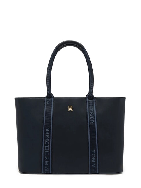 TOMMY HILFIGER TH LOGOTAPE Schultertasche Raum blau - Damentaschen