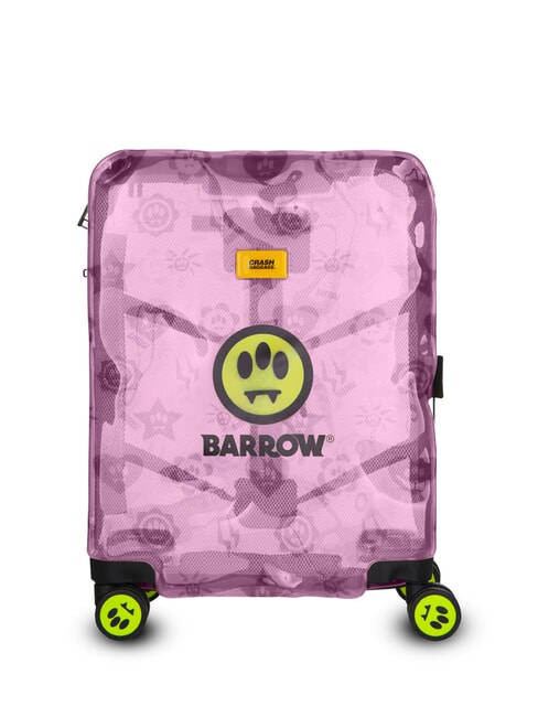CRASH BAGGAGE SHARE x BARROW Transparenter Handgepäcktrolley klares Rosa - Handgepäck