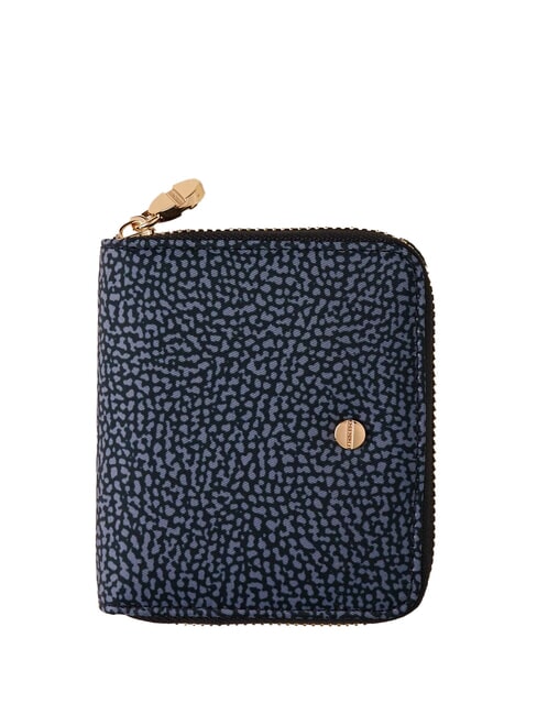 BORBONESE CLASSICA Geldbörse mit mittlerem Reißverschluss Denim - Reisetaschen