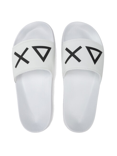 SUN68 SLIPPERS LOGO Hausschuhe Weiß - Herrenschuhe