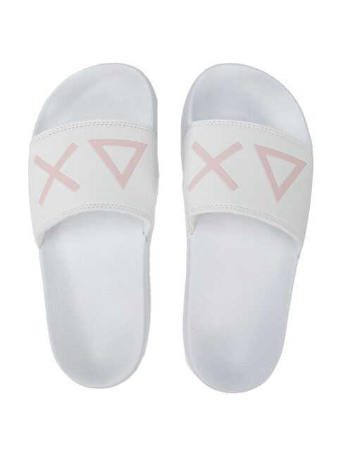 SUN68 SLIPPERS LOGO Hausschuhe Weiß - Damenschuhe