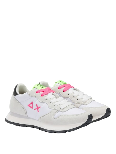 SUN68 ALLY SOLID NYLON Turnschuhe weiß/fluoreszierendes Fuchsia - Damenschuhe