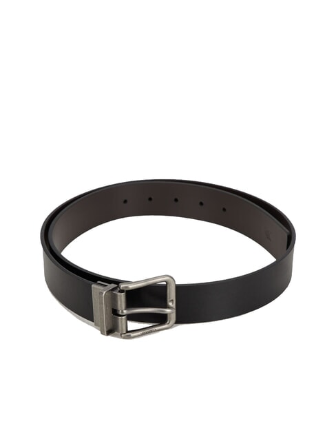 CALVIN KLEIN CASUAL PIN BUCKLE Wendbarer Ledergürtel schwarz/bitterbraun/antiksilber - Gürtel
