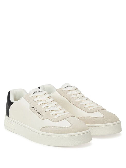 ARMANI EXCHANGE A|X Turnschuhe cremefarben + schwarz - Herrenschuhe