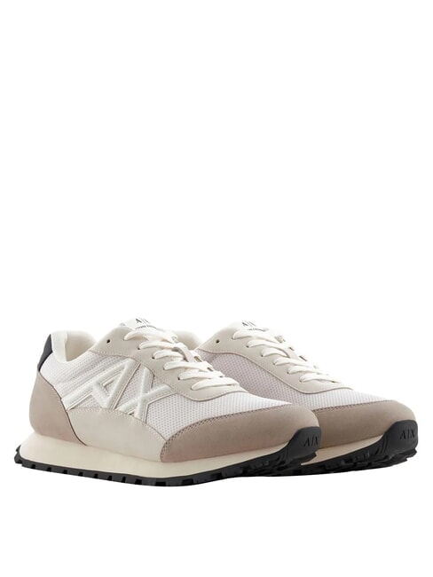 ARMANI EXCHANGE A|X Contrasto Turnschuhe Plaza Taupe + Off-White - Herrenschuhe