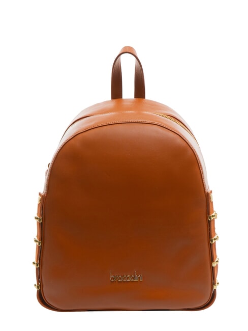 BRACCIALINI NORA Lederrucksack mit Ketten braun - Damentaschen
