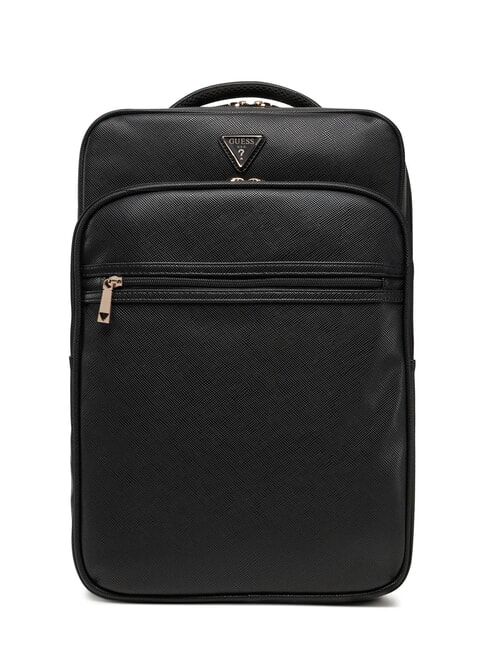 GUESS NOROM Großer Rucksack mit Saffiano-Print SCHWARZ - Damentaschen
