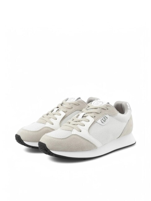 LIUJO VIBE 03 Laufsneaker aus Leder und Stoff sand/weiß - Damenschuhe