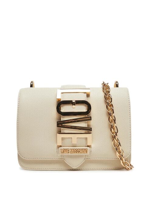 LOVE MOSCHINO VERTICAL LOGO Mini-Umhängetasche Elfenbein - Damentaschen