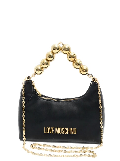 LOVE MOSCHINO CHAIN Mini-Handtasche mit Schultergurt Schwarz - Damentaschen