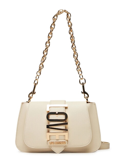 LOVE MOSCHINO VERTICAL LOGO Umhängetasche, mit Schultergurt Elfenbein - Damentaschen
