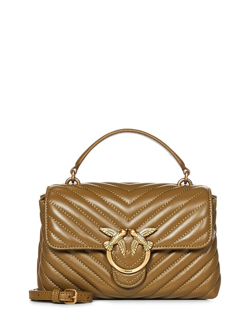 PINKO LOVE LADY PUFF Mini-Handtasche mit Schultergurt Plantagen-Antikgold - Damentaschen