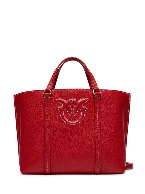 PINKO MIRANDA  Handshopper mit Schultergurt rot-antikgold - Damentaschen