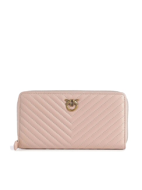 PINKO RYDER Ledergeldbörse Puder-Antikgold - Brieftaschen Damen