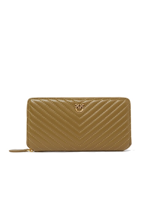 PINKO RYDER Ledergeldbörse Plantagen-Antikgold - Brieftaschen Damen