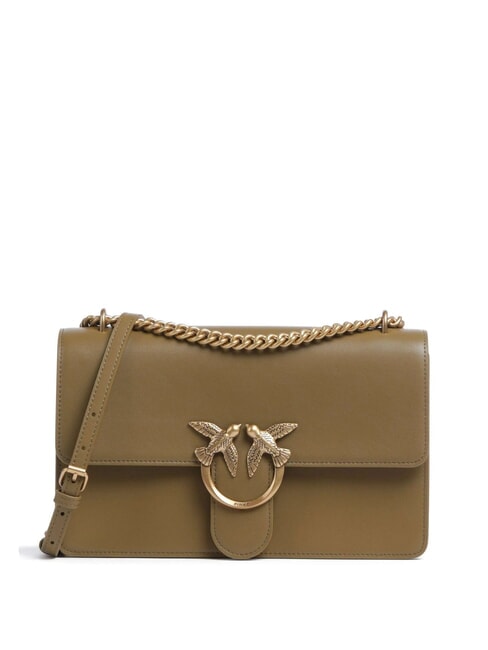 PINKO CLASSIC LOVE BAG Eine einfache Tasche Plantagen-Antikgold - Damentaschen