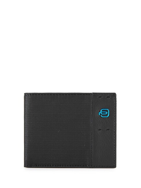 PIQUADRO P16 Ledergeldbörse CHEVRON / SCHWARZ - Brieftaschen Herren
