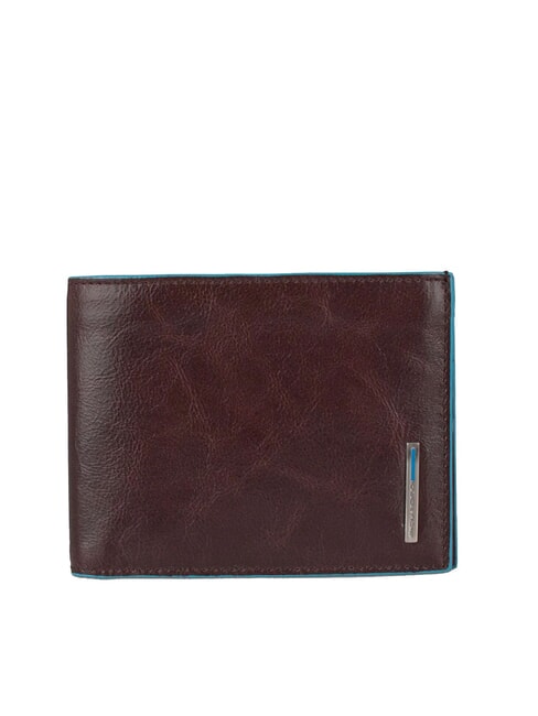 PIQUADRO BLUE SQUARE  Ledergeldbörse mit Klappe MAHAGONI - Brieftaschen Herren