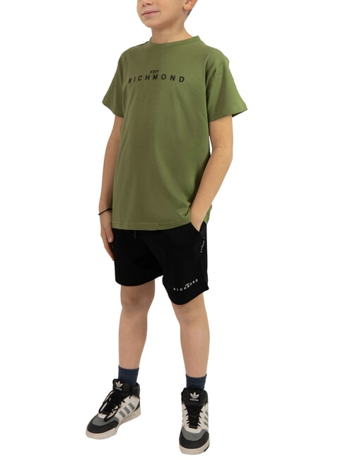 JOHN RICHMOND NORMI Set aus T-Shirt und Bermudashorts grüne mil. - Trainingsanzüge für Kinder