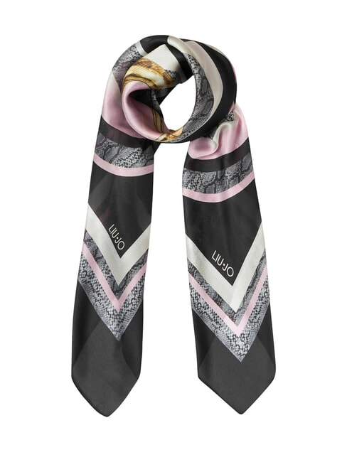 LIUJO PITONE MANHATTAN Schal mit Allover-Print SCHWARZ - Schals