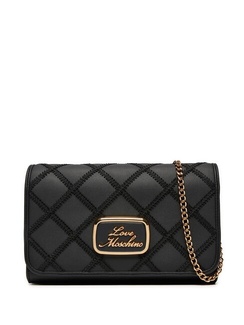 LOVE MOSCHINO SMART DAILY Quilted Mini-Umhängetasche Schwarz - Damentaschen