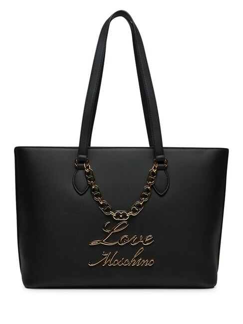 LOVE MOSCHINO LOVELY CHAIN  Einkaufstasche Schwarz - Damentaschen