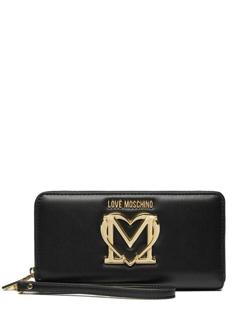 LOVE MOSCHINO LOVE  Geldbörse mit Rundum-Reißverschluss Schwarz - Brieftaschen Damen