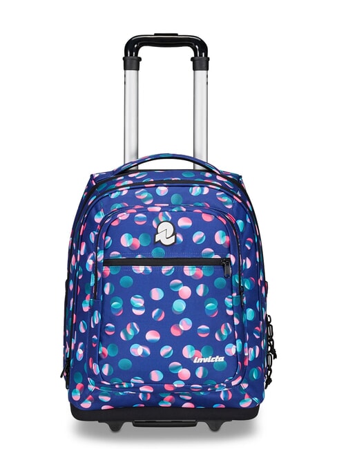 INVICTA BUMP FANTASY 2-Rad-Trolley-Rucksack Süßigkeiten-Tupfen - Rucksäcke mit Trolleyfunktion
