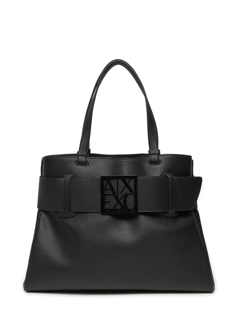 ARMANI EXCHANGE SUSIE SOFT Umhängetasche mit Schnalle Schwarz - Damentaschen