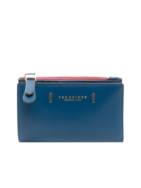 THE BRIDGE CHIARA Mittelgroße Brieftasche aus Leder kurze Jeans Gold - Brieftaschen Damen