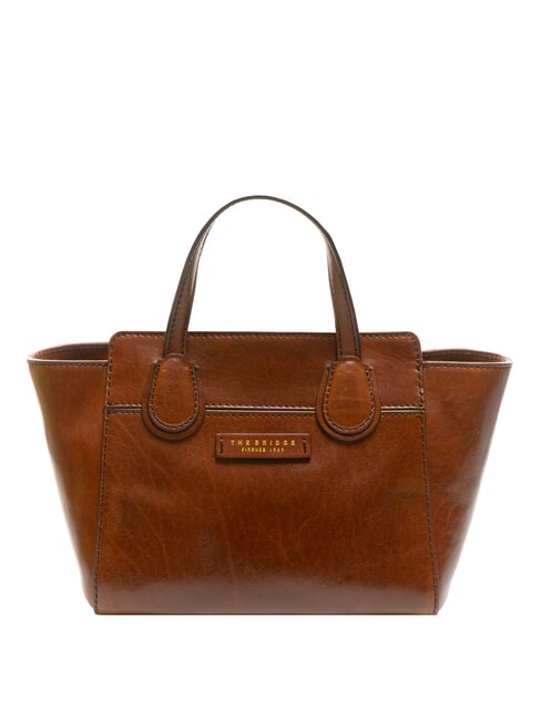 THE BRIDGE ELETTRA Lederhandtasche mit Schultergurt BRAUN - Damentaschen