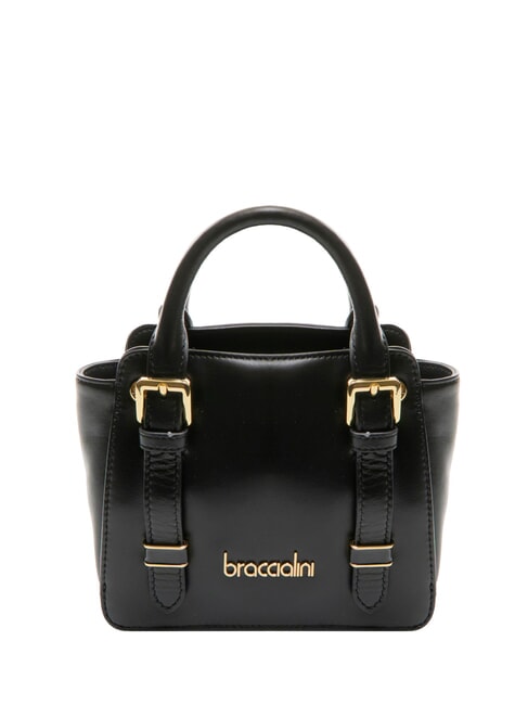 BRACCIALINI GRETA Kleine Lederhandtasche Schwarz - Damentaschen