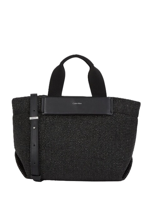 CALVIN KLEIN CK RAFFIA Handtasche, mit Schultergurt ck schwarz - Damentaschen